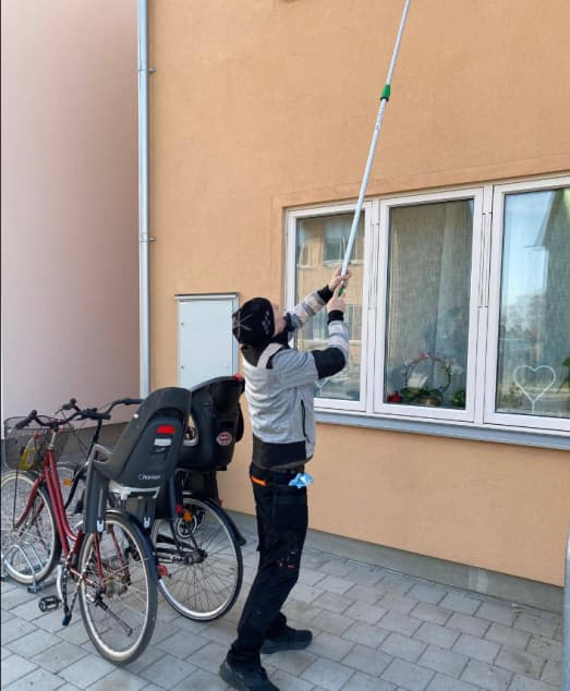 Professional window cleaner