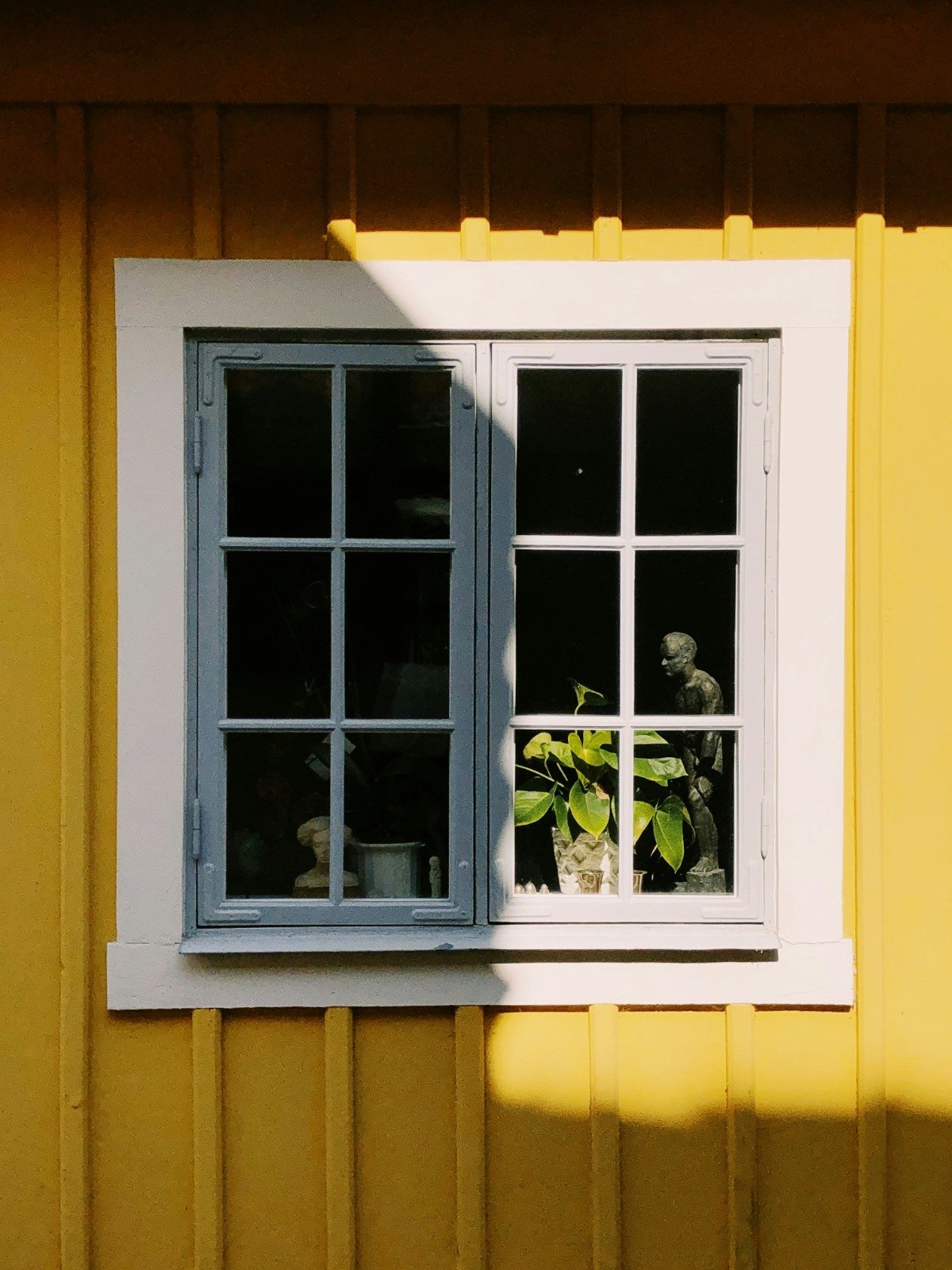 Traditional timber sash window on a period home